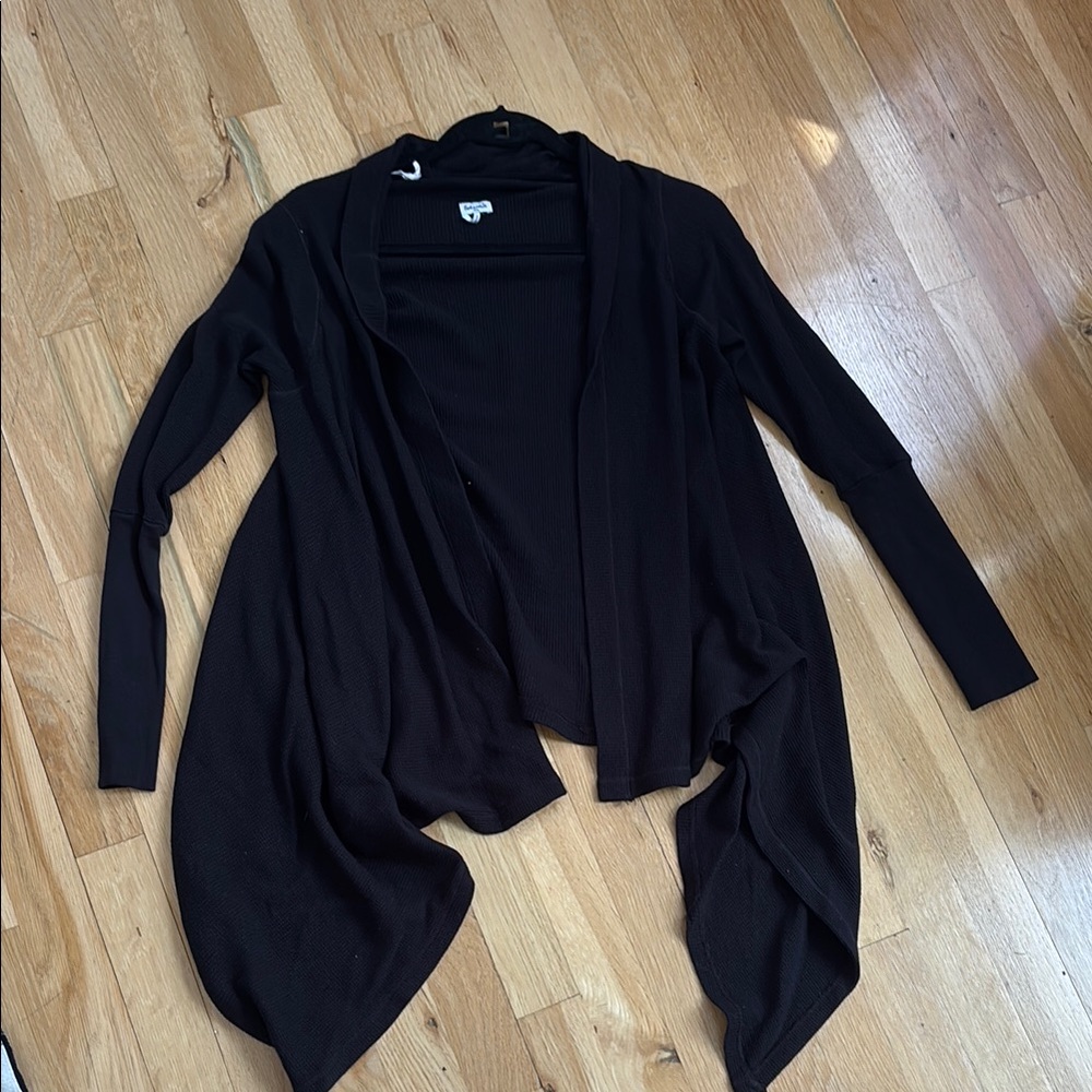 Splendid Women’s Black Open Cardigan Sweater Size M/L